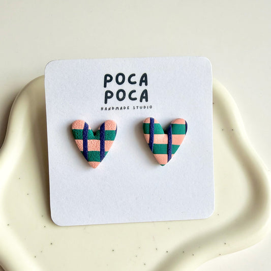 Urban Heart Stud Earrings