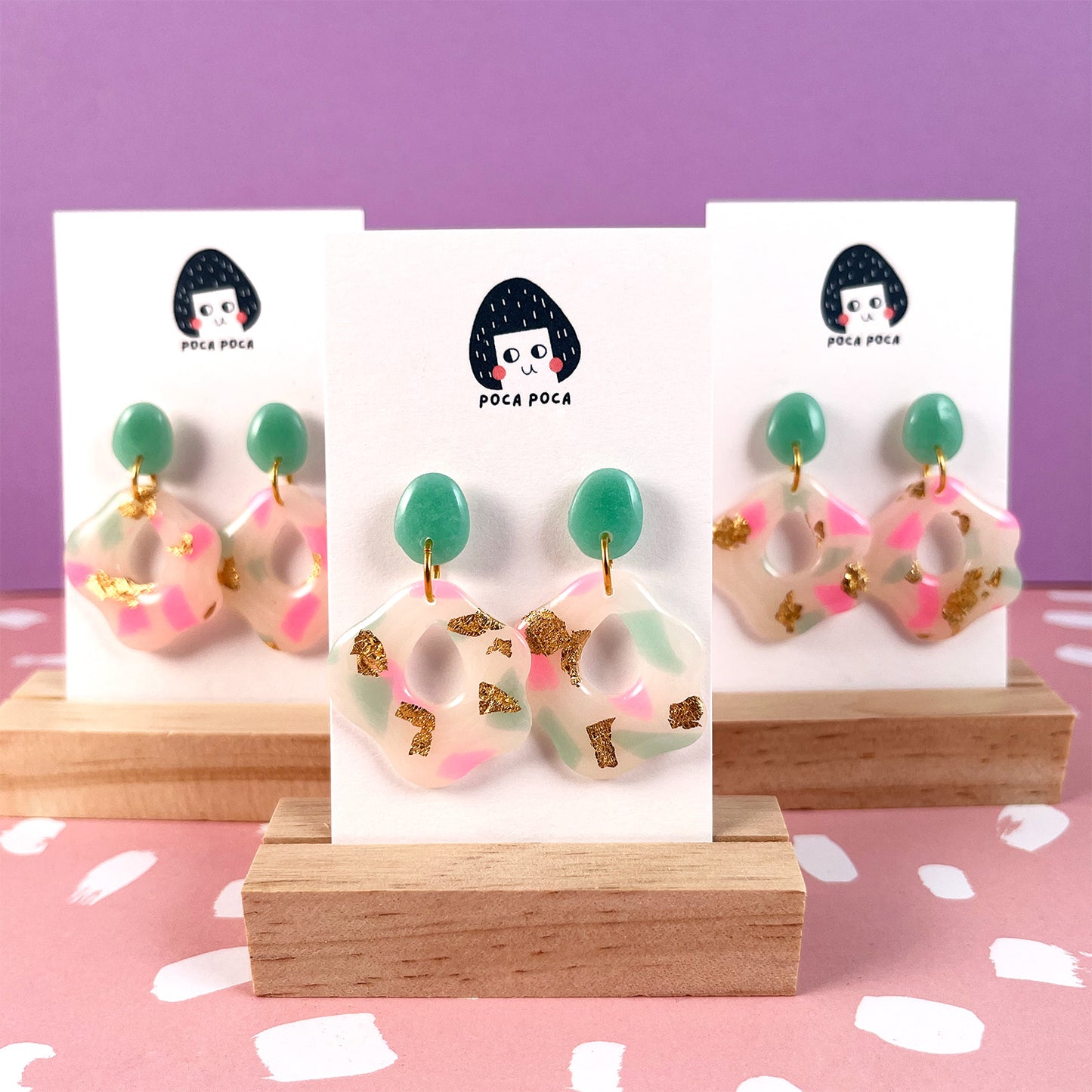 Aurora Bloom Translucent Drop Earrings