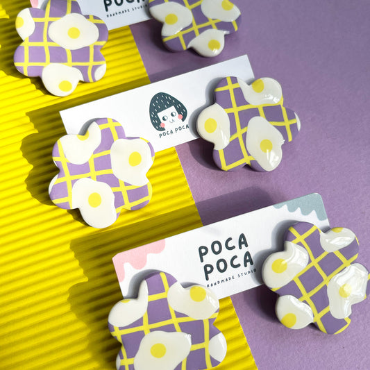 Eggcellent Blooms Statement Earrings