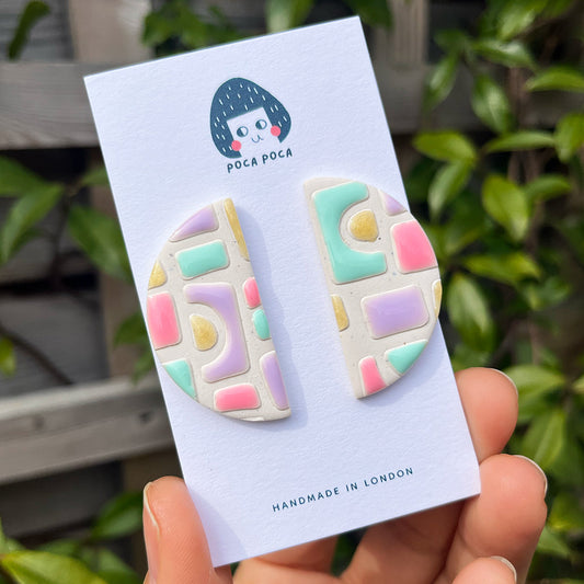 Pastel Party Stud Earrings