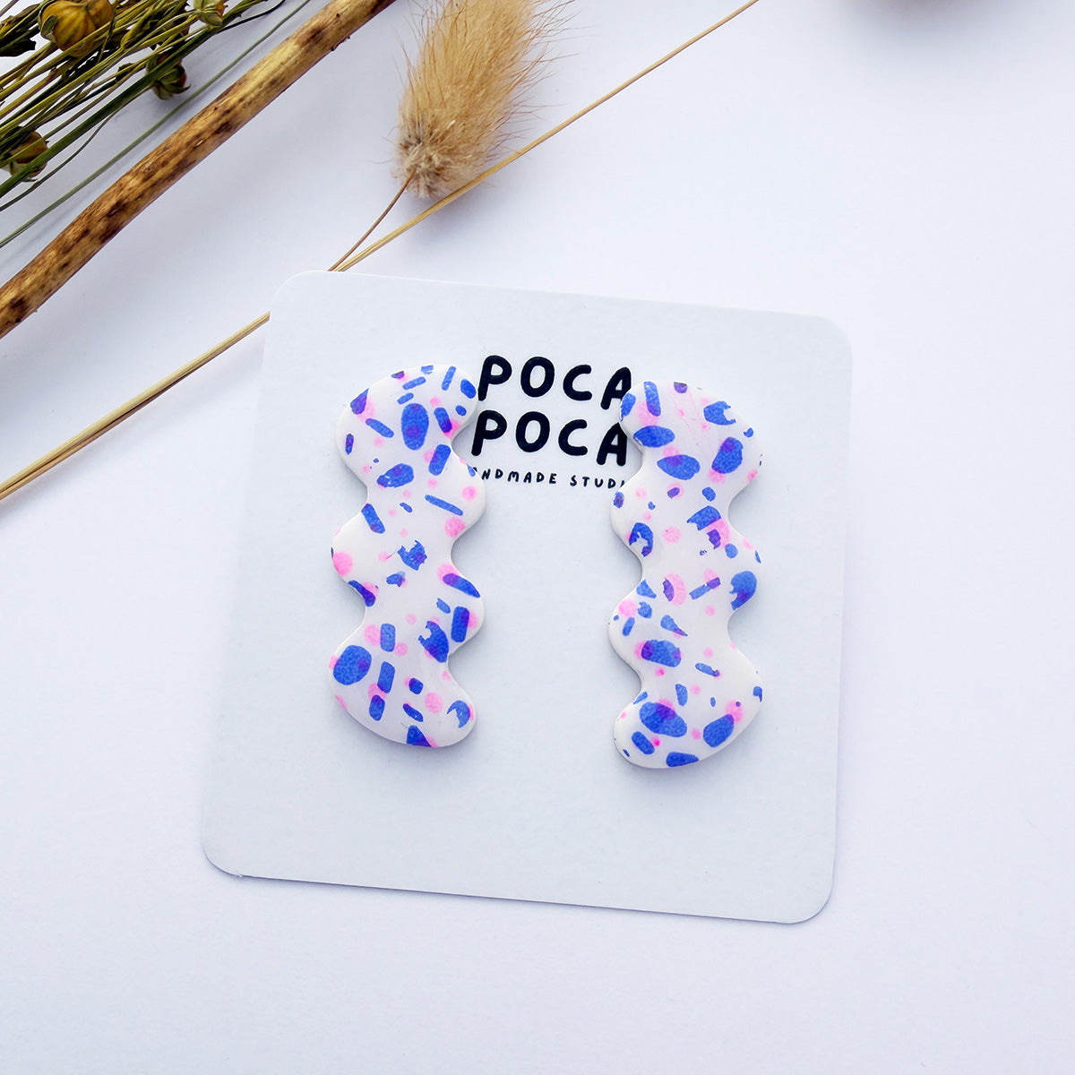 Urban Squiggle Stud Earrings