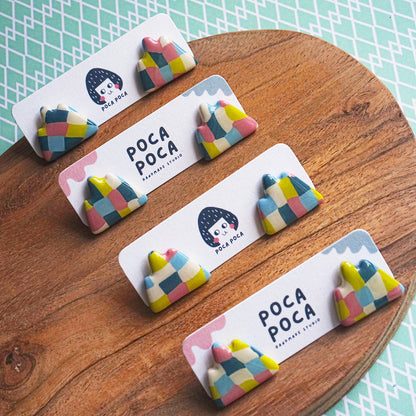 Mount Mosaic Stud Earrings