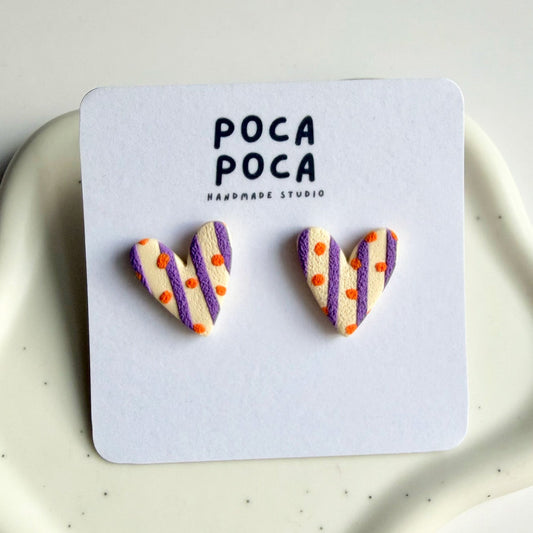 Urban Heart Stud Earrings