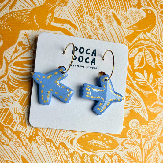 Echo of Sky Hoop Earrings