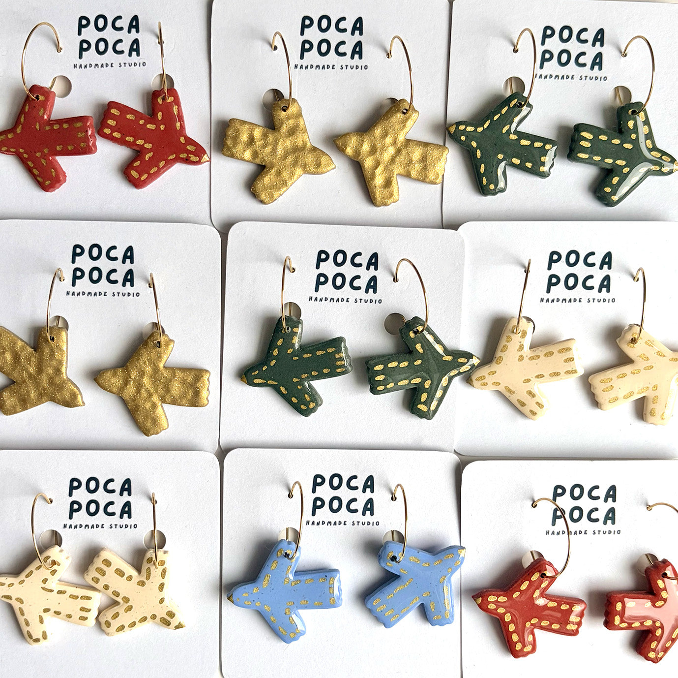 Echo of Sky Hoop Earrings