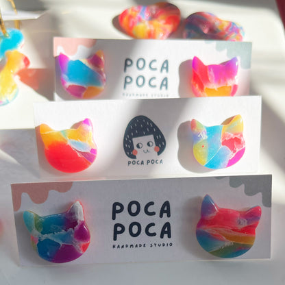 Candy Cat Stud Earrings