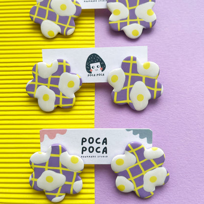 Eggcellent Blooms Statement Earrings