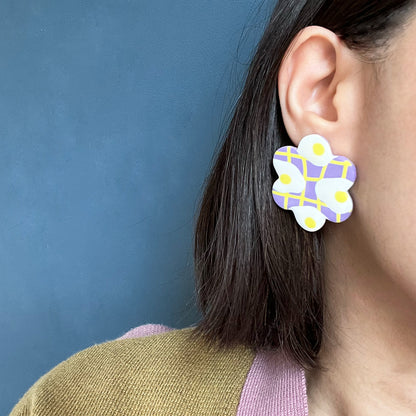Eggcellent Blooms Statement Earrings