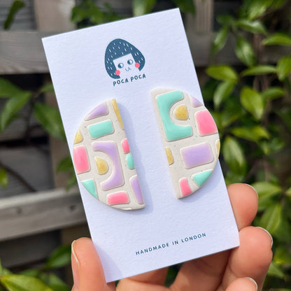 Pastel Party Stud Earrings