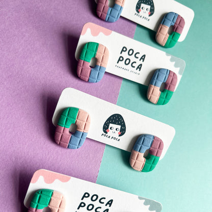 Pixel Puff Stud Earrings
