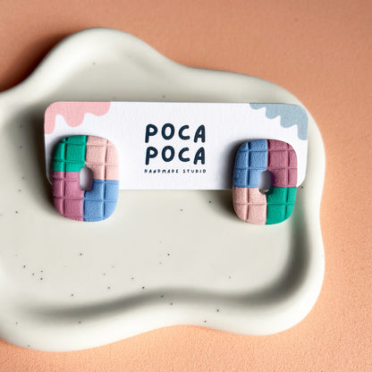 Pixel Puff Stud Earrings