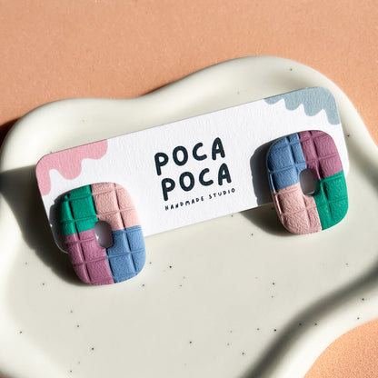 Pixel Puff Stud Earrings