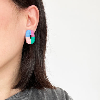 Pixel Puff Stud Earrings