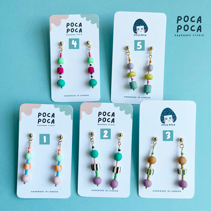 Bubbly Trio Dangle Earrings