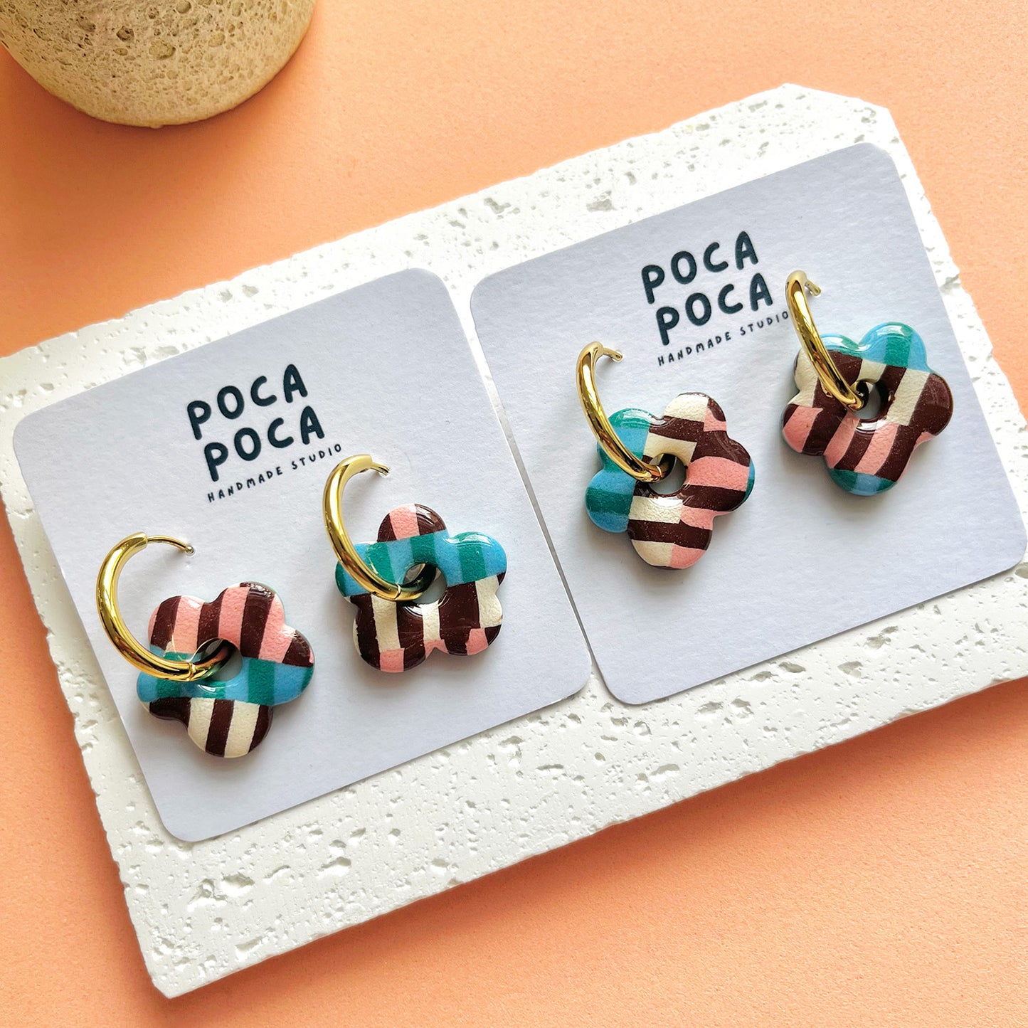 Cozy Stripes | Hoop Earrings