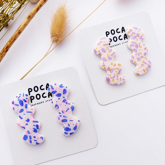 Urban Squiggle Stud Earrings