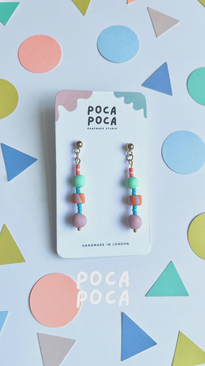 Bubbly Trio Dangle Earrings